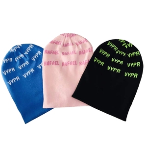 <span class=keywords><strong>Bonnet</strong></span> d'hiver tricoté jacquard à lettrage promotionnel, style <span class=keywords><strong>Billie</strong></span> <span class=keywords><strong>Eilish</strong></span>, avec logo personnalisé, multicolore, chaud et confortable - Product Image 5
