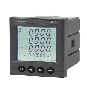 Acrel AMC72L-E4/Kc Driefasige Ac Multifunctionele Paneelenergiemeter Digitaal Lcd-Display Met Rs485 Communicatie