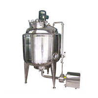 Cuve de mélange électrique en acier inoxydable de 500 L, équipement de laboratoire pour liquides, détergents, shampoings, sauces, mayonnaise, homogénéisateur, mélangeur