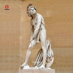 Figura griega clásica escultura de mármol Hércules y <span class=keywords><strong>Antaeus</strong></span> a la venta - Product Image 2