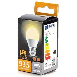 Ampoule LED G45 E27 10W 3000K, lumière chaude, faible consommation, longue durée de vie ; idéale pour les intérieurs et les ambiances chaleureuses. - Product Image 1