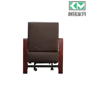 Muebles Médicos Keming, Sofá Cama Reclinable 730x820x940mm, Madera Sólida, Cuero de Microfibra Xipi, Uso Hospitalario y Clínico - Product Image 3