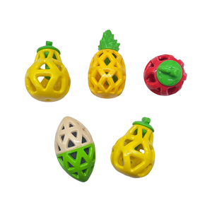 2025 di gomma cane da masticare giocattolo perdita di cibo ricompensa cibo mela fragola forma - Product Image 3