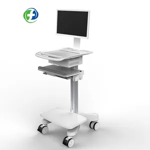 חדש סגנון בית חולים רפואי tablet telehealth פתרון abs פלסטיק מחשב צג עגלה