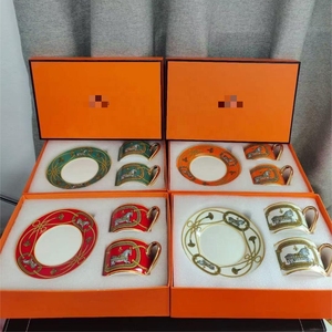 Coffret cadeau de tasses et soucoupes à café de luxe pour salon, best-seller - Product Image 2