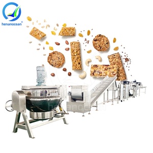 Línea de proceso de barra de proteína totalmente automática OCEAN Snack Bar hacer máquina Candy Cereal Bar línea de producción - Product Image 1