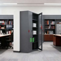 Armoire de rangement pour chambre à coucher OEM, armoire de rangement à neuf portes, armoire en acier pour la maison