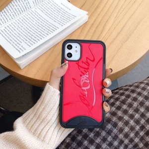 Marca de lujo 3D diseñador rojo silicona teléfono caso elegante INS estilos contraportada para iPhone 7 7 Plus 8 <span class=keywords><strong>X</strong></span> XS Max XR 11 Pro 12 Mini - Product Image 4