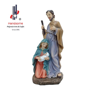 Escultura Navideña Personalizable de la Sagrada Familia de Jesús en Resina, Marca HANDSOME 31, Crucifijo de Poliresina, Figura Religiosa HS032648 - Product Image 6