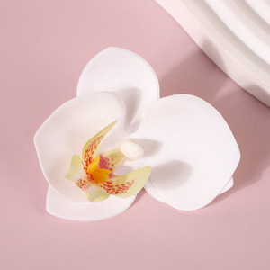 Mini Pince à Cheveux Orchidée Phalaenopsis en Plastique, Fleur Artificielle Créative, Accessoire de Bijouterie DIY - Product Image 3