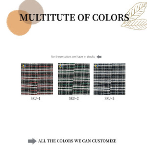 Tela de chenilla drapeada teñida con hilo, 100% poliéster, con rayas, peso vestimentario, para blazers, vestidos y culottes antiestáticos. - Product Image 4