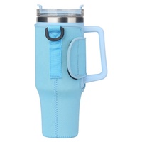Porte-bouteille d'eau de voyage porte-sac pochette en néoprène manchon de protection pour gobelet avec sangle réglable