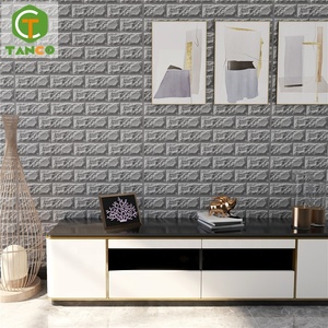 Piastrelle Adesive Economiche per Pareti, Adesivi Murali in Schiuma Effetto Mattone, <span class=keywords><strong>Carta</strong></span> da Parati 3D Bianca per Decorazione Casa - Product Image 4