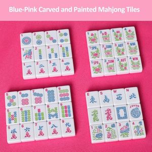 Juego de Fichas de Mahjong Americanas de Acrílico Personalizadas, Modelo para el Hogar, con Bolsa de Almacenamiento, Acabado Artesanal de Alta Calidad - Product Image 4