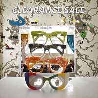 Liquidation de stock : Monture de lunettes classique unisexe en acétate, anti-lumière bleue, pour visages en forme de losange, épaisseur aléatoire, grande taille, lunettes optiques
