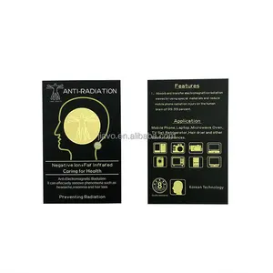 NEW custom Anti radiation quantum shield 24k Gold Sticker Radiation Protection Stickers OEM logo