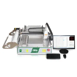 QIHE TVM802BX Desktop SMT Pick And Place Machine Easy For Online Programming Automatically Dual Cameras Chip Mounter