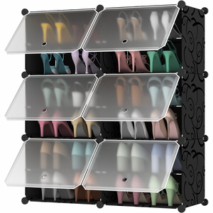 Foldable and Expandable <strong>Shoe</strong> Storage Box ultra Thin <strong>Shoe</strong> Cabinet Plastic <strong>Shoe</strong> <strong>Wardrobe</strong> - Product Image 1