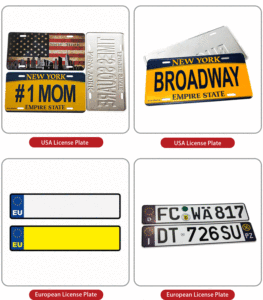 ป้ายทะเบียนรถยนต์อะลูมิเนียมพิมพ์ลาย ดีไซน์เองได้ สำหรับเมืองของคุณ คุณภาพสูง ราคาถูก สินค้าใหม่ - Product Image 6