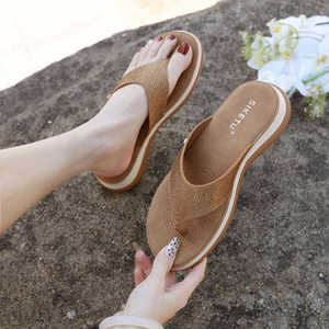Nouvelle conception, prix bas, sandales compensées pour femmes en gros, rehaussent la taille, sandales de plage, antidérapantes, respirantes, souples, tendance - Product Image 3