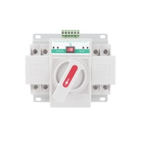 Commutateur de transfert automatique monophasé XLQ2 2P 63A ATS 220V pour générateur, commutateur de transfert électrique manuel