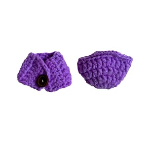 Suéteres de peluche para muñecas, ropa de algodón, pantalones, bolsos para niños de 5 a 7 años, primavera 2024, tema de animales y naturaleza, rosa, morado, amarillo, verde, azul - Product Image 5