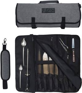 Échantillon gratuit : Étui de rangement professionnel pour chef avec plusieurs poches, sac de transport pour couteaux, sac à couteaux de voyage - Product Image 1