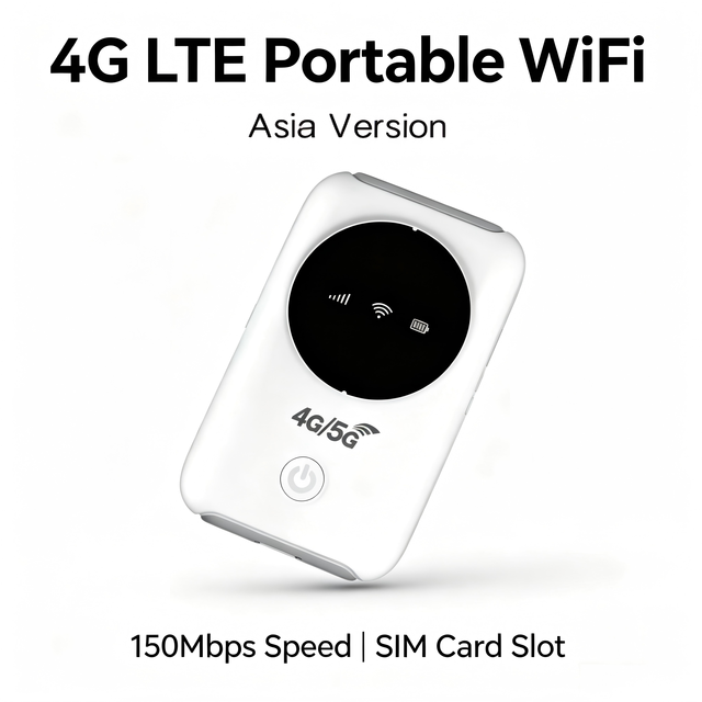 Asia Version R603 4G LTE Portable WiFi Router with Firewall 150Mbps 2.4GHz 3200mAh Battery SIM Card Supported OEM Mobile Hotspot