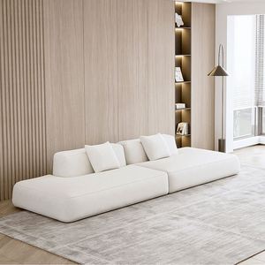 Ý Thiết Kế U Hình Dạng Cắt Phòng Khách Sofa Đặt Sang Trọng Lớn 6 Chỗ Ngồi Khách Sạn Góc Sofa Sang Trọng Trắng Couch - Product Image 2