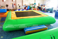 Trampolín Inflable Rectangular Flotante para Parque Acuático, Divertido y Alegre, en Venta