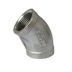 SS201 female to female BSP end 45 degree elbow