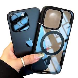 <span class=keywords><strong>Coque</strong></span> de téléphone portable <span class=keywords><strong>Apple</strong></span> magnétique <span class=keywords><strong>transparente</strong></span> simple anti-chute - Product Image 1