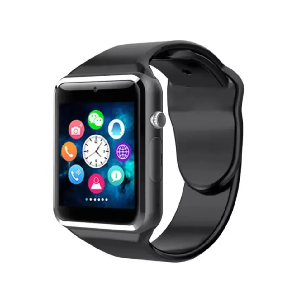Jam tangan pintar A1 ponsel Bt kamera kartu Sd warna-warni grosir dengan kartu Sim untuk ponsel Android Ios