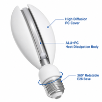 Ampoule LED RGBW de haute qualité, faisceau lumineux, E26, 4W, 120V, télécommande 2.4G, base rotative, lampe à changement de couleur pour la maison