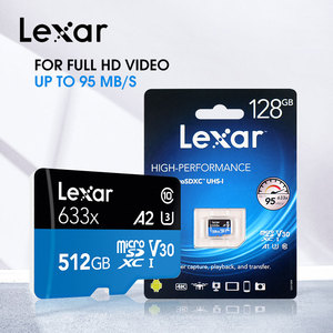 Tarjeta <span class=keywords><strong>Micro</strong></span>-SDXC <span class=keywords><strong>Lexar</strong></span> 633X Original V30 Full HD 4K Video 64GB 128GB hasta 100M/S Apta para Teléfonos, Tabletas, Cámaras, DVR - Product Image 2