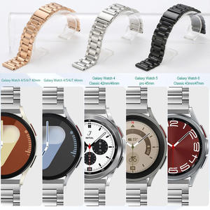 สายนาฬิกาข้อมือ Solid Link 304L สีเงิน ขนาด 20 มม. ใช้ได้กับ <span class=keywords><strong>Samsung</strong></span> <span class=keywords><strong>Galaxy</strong></span> <span class=keywords><strong>Watch</strong></span> 8 / 7 / 6 40 มม. 44 มม. สายนาฬิกาสำหรับผู้ชาย - Product Image 2