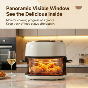 หม้อทอดไร้น้ำมันแบบกระจกใส รุ่นใหม่ ความจุ 4 ลิตร หน้าจอสัมผัสอัจฉริยะ |   หม้อหุงข้าวเพื่อสุขภาพแบบดิจิตอลไร้น้ำมัน |   เครื่องใช้ไฟฟ้าในครัวเรือนและโรงแรม - Product Image 3