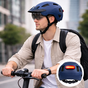 Casco da Bici Certificato EN1078 con Visiera a Manopola Girevole Calotta Universale in ABS per Bicicletta/E-Bike Logo Personalizzato Casco LED da Bicicletta - Product Image 1
