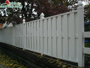 Panneaux de clôture en vinyle blanc de 6 pieds/8 pieds, boîte d'ombre, Offre Spéciale <span class=keywords><strong>Showtech</strong></span>, clôture de piquet fermé semi-privé, clôture d'intimité - Product Image 5