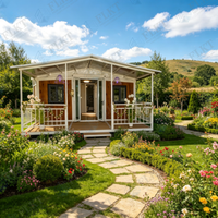 FLKT Villa Modulaire Préfabriquée en Acier Léger Certifiée CE, Écologique, avec Chambre, Maison Conteneur Extensible 20ft 40ft pour Habitation