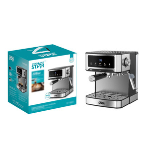 Cafetera Espresso Winningstar de 1.8L, Acero Inoxidable, Control Digital, Pantalla Táctil, con Función de Espuma de Leche - Product Image 1