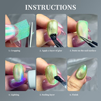 Pointes d'ongles 3D Premium 6 grilles Printemps-Été Polychromes avec feuille laser brillante effet peau de poisson et serpent pour un design d'ongles DIY délicat