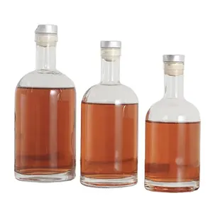 50ml 100ml 200ml 375ml bouteille de whisky bouteille oslo bouteille en verre 500ml 700ml 750ml 1000ml bouteille de vodka spirit