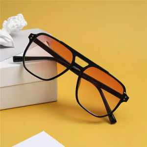 2025 rétro Vintage unisexe extérieur décoratif lunettes de soleil carré léger Durable pleine jante Double pont conception en gros - Product Image 3