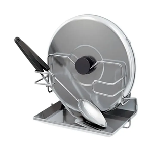 Premium quality Enamel compatible lid rack Hot selling Space-saving lid <b>holder</b> - Product Image 1