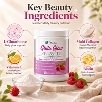 Gluta Sparkle Multi Collagen L Glutathione Powder Collagen Drink Skin Glow Beauty Supplement OEM ODM Private Label Wholesale