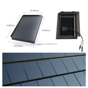 Tuile solaire étanche monocristalline en verre simple pour toiture photovoltaïque, idéale pour les projets BIPV de toitures d'hôtels et de bâtiments commerciaux - Product Image 6