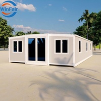 Maison préfabriquée pliable WinFair Paraguay, maison conteneur extensible à 3 chambres pour habitation / Casa Container