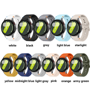 Nueva correa de reloj de silicona para Samsung <span class=keywords><strong>Galaxy</strong></span> <span class=keywords><strong>Watch</strong></span> 7 6 <span class=keywords><strong>5</strong></span> FE correa de reloj transpirable pulsera 40/44mm banda - Product Image 2