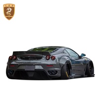 Los mejores Kits de carrocería de marca se actualizan a LB Style Wide Full Carbon Fiber Body Kit para Ferrari F430 Front Rear Lip Side Skirt